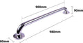 Aidapt RVS handgreep met gepolijste afwerking - 90 cm