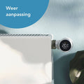 tado° Slimme Radiatorknop Starterskit X - Slimme Thermostaatknop - incl. Matter Bridge & 6 Radiatorknoppen - Zwart/Wit