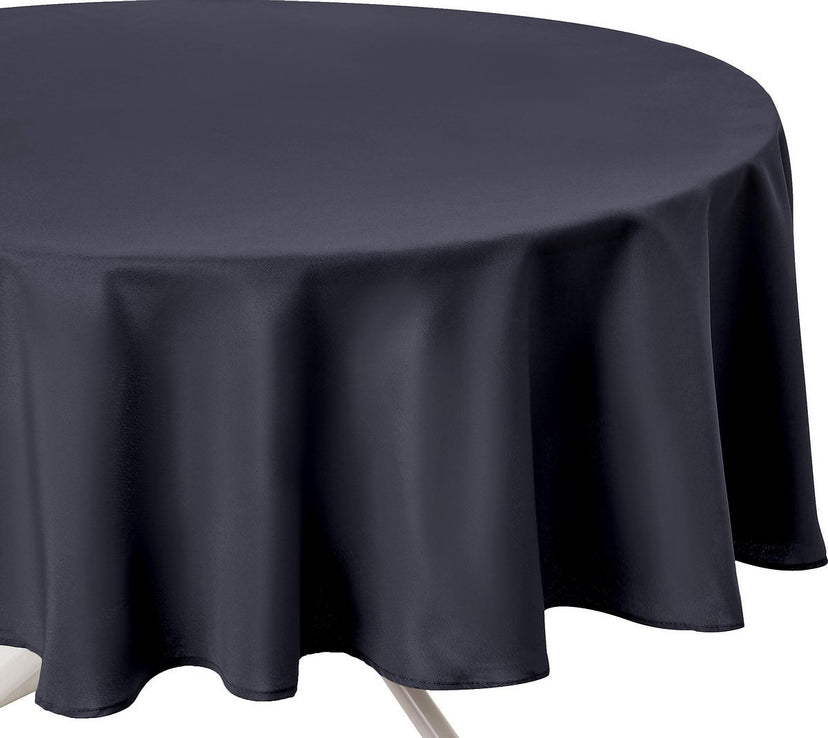 Tafelkleed Antraciet donker anti vlek - Rond - Dia 180 cm - Anti vlekken
