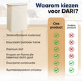 DARI. - Wasmand 3 vakken - 160L met 3 uitneembare zakken - beige
