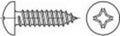 TOOLCRAFT 144977 Cilinderkopschroeven 3.5 mm 9.5 mm Kruiskop Phillips DIN 7981 Staal Galvanisch verzinkt 100 stuk(s)