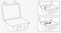 TOOLCRAFT TO-7746834 IP67 Outdoorkoffer (l x b x h) 560 x 430 x 215 mm