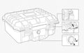 TOOLCRAFT TO-7746834 IP67 Outdoorkoffer (l x b x h) 560 x 430 x 215 mm