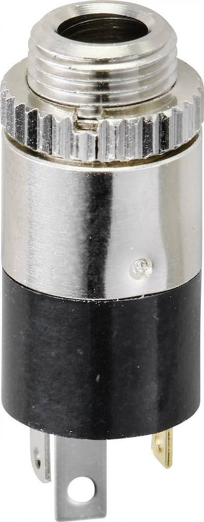 TRU COMPONENTS TC-9465724 Jackplug 3.5 mm Bus, inbouw verticaal Aantal polen: 3 Stereo Zwart 1 stuk(s)