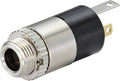 TRU COMPONENTS TC-9465724 Jackplug 3.5 mm Bus, inbouw verticaal Aantal polen: 3 Stereo Zwart 1 stuk(s)