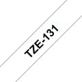 Brother P-Touch TZe-131 - Lettertape - gelamineerd 12mm - zwart op transparant (8m)