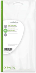 Nedis BNC-Videokabel - BNC Male - BNC Male - Vernikkeld - 75 Ohm - 1.00 m - Zwart