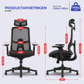 Stane Premium - Ergonomische Bureaustoel - Volledig verstelbaar - Zwart