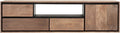 24Designs Metropole Hangend TV-Meubel Medium - B155 X H40 Cm - Teakhout