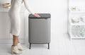 Brabantia Bo Touch Bin Hi - Prullenbak - 60 liter - Soft-touch openingssysteem - Mineral Concrete Grey