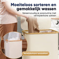 DARI. - Wasmand 3 vakken - 160L met 3 uitneembare zakken - beige