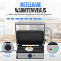 Strex Tosti Apparaat XL - Contactgrill - 2200W Temperatuurregeling - Platen 31x29 cm