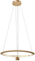 V-TAC VT-10126 Designer plafondlampen - Designer hanglampen - IP20 - Goud borstel - 45 Watt - 5500 Lumen - 4000K
