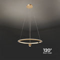 V-TAC VT-10126 Designer plafondlampen - Designer hanglampen - IP20 - Goud borstel - 45 Watt - 5500 Lumen - 4000K
