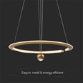 V-TAC VT-10126 Designer plafondlampen - Designer hanglampen - IP20 - Goud borstel - 45 Watt - 5500 Lumen - 4000K