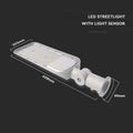 V-TAC VT-169ST-S LED Straatverlichting - Lichtsensor - Samsung - IP65 - Grijs - 150 Watt - 16500 Lumen - 4000K - 5 Jaar