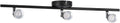 V-tac VT-813 Plafond spot - Zwart - 3x 4.5W - 3000K - verstelbaar