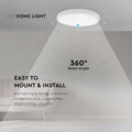 V-TAC VT-8618W-RD LED ronde plafonnière - 225mm - IP44 - Wit - 18W - 1830 Lumen - 3000K