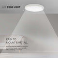 V-TAC VT-8618W-RD LED ronde plafonnière - 225mm - IP44 - Wit - 18W - 1830 Lumen - 3000K