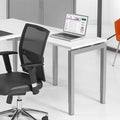Aanbouwtafel Kubus breed 60CM diep 120CM bladkleur Havanna framekleur Antraciet (Ral 7016)