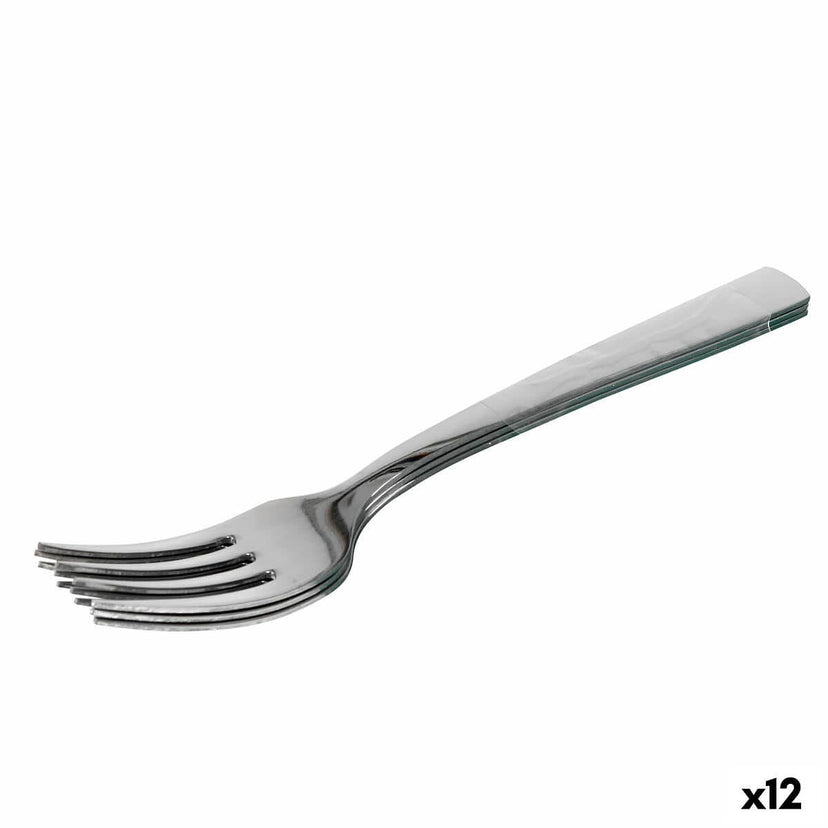 Vorkenset Quttin Madrid Zilverkleurig 18,8 x 2,3 cm 3 Onderdelen (12 Stuks)
