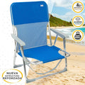 Vouwbare Stoel Aktive Gomera Blauw 44 x 72 x 35 cm (4 Stuks)