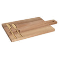 Snijplank Home ESPRIT Roestvrij staal Acacia 38 x 20 x 1,5 cm (3 Onderdelen)