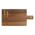 Snijplank Home ESPRIT Roestvrij staal Acacia 38 x 20 x 1,5 cm (3 Onderdelen)