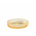 Zeepschaal Alexandra House Living Geel Kristal 9 x 2 x 12 cm