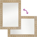 vidaXL - Badkamerspiegel - 50x70x2,5 - cm - massief - mangohout - en - glas