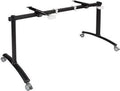 Verrijdbare klaptafel Perudo breed 140CM diep 80CM bladkleur Ahorn framekleur Zwart (RAL9005)