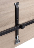 Verrijdbare klaptafel Perudo breed 140CM diep 80CM bladkleur Ahorn framekleur Zwart (RAL9005)