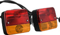 vidaXL - Aanhangerlampen - 2 - st - klassiek - peertje - 12 - V - 10,5x7,5x10 - cm - rood