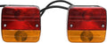 vidaXL - Aanhangerlampen - 2 - st - klassiek - peertje - 12 - V - 10,5x7,5x10 - cm - rood