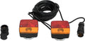 vidaXL - Aanhangerlampen - 2 - st - klassiek - peertje - 12 - V - 10,5x7,5x10 - cm - rood