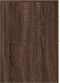 vidaXL - Badkamerkast - smal - met - wielen - bewerkt - hout - bruin - eikenkleurig