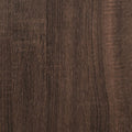 vidaXL - Badkamerkast - smal - met - wielen - bewerkt - hout - bruin - eikenkleurig