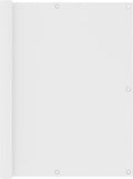 vidaXL - Balkonscherm - 120x300 - cm - oxford - stof - wit - en - geel