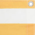 vidaXL - Balkonscherm - 120x300 - cm - oxford - stof - wit - en - geel