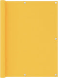 vidaXL - Balkonscherm - 120x300 - cm - oxford - stof - wit - en - geel