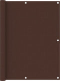 vidaXL - Balkonscherm - 120x300 - cm - oxford - stof - wit - en - geel