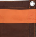 vidaXL - Balkonscherm - 125x500 - cm - oxford - stof - oranje - en - bruin