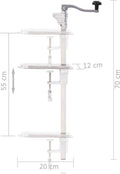 vidaXL - Blikopener - 70 - cm - aluminium - en - roestvrij - staal - zilverkleurig