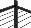 vidaXL - Bloemenstandaard - met - wielen - 83x25x103,5 - cm - ijzer - zwart