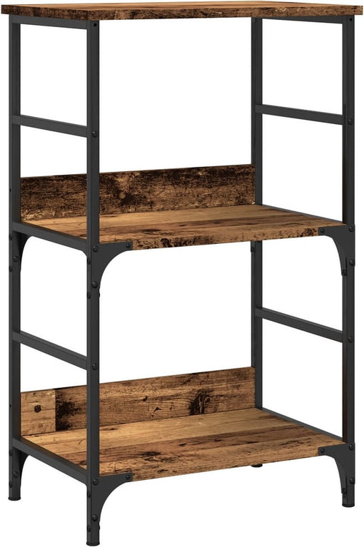 vidaXL - Boekenkast - 50x33x82 - cm - bewerkt - hout - oud - houtkleurig