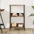 vidaXL - Boekenkast - 50x33x82 - cm - bewerkt - hout - oud - houtkleurig