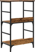 vidaXL - Boekenkast - 50x33x82 - cm - bewerkt - hout - oud - houtkleurig