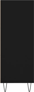 vidaXL - Boekenkast - 69,5x32,5x90 - cm - bewerkt - hout - zwart