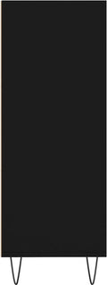 vidaXL - Boekenkast - 69,5x32,5x90 - cm - bewerkt - hout - zwart