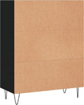 vidaXL - Boekenkast - 69,5x32,5x90 - cm - bewerkt - hout - zwart